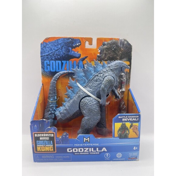 Playmates Monsterverse Godzilla vs Kong 6" Action Figure w/ Radio Tower Reveal - Picture 1 of 3